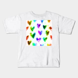 Love hearts multicolored Kids T-Shirt